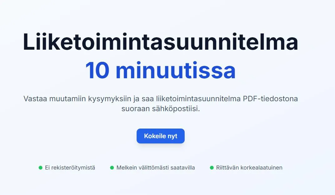 business plan generator